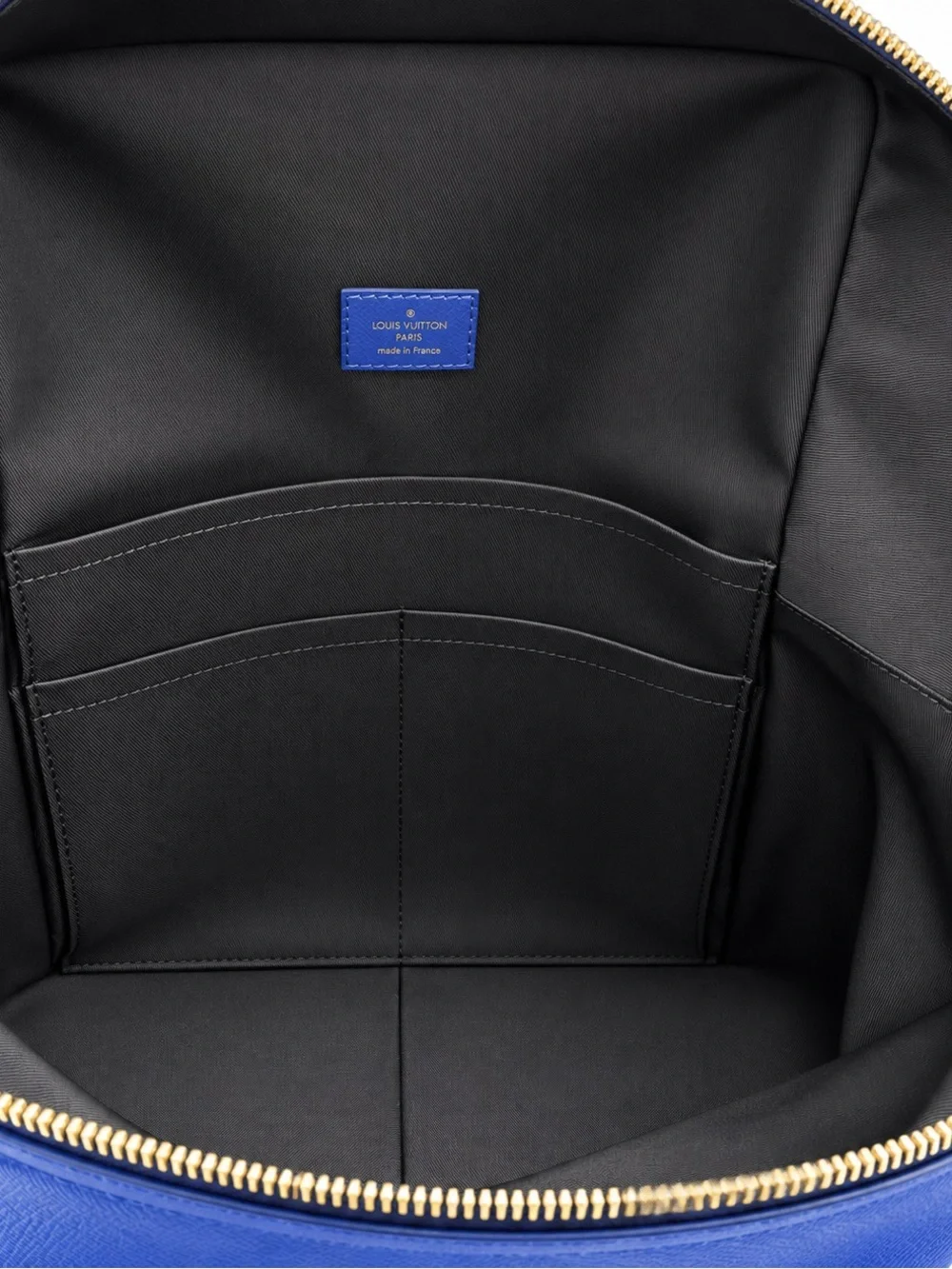 💙 Louis Vuitton Discovery Backpack Taigarama Cobalt Blue Taiga Leather France 🔥